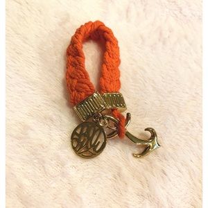 EUC Lilly Pulitzer braided hook bracelet in coral